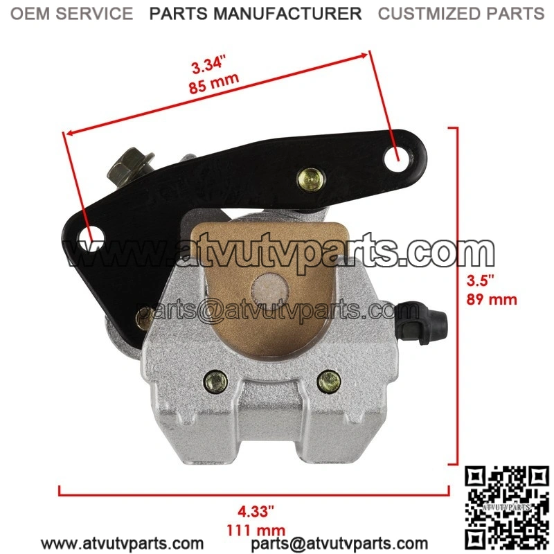 For Yamaha Viking 700 YXM700 2014-26 Front Rh Lh Brake Disc Rotor With Bolt and Pads - Image 3