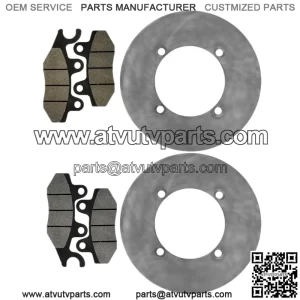 For Yamaha YXE70 YXE85 Wolverine X2 X4 XTR 16-25 Rear Brake Discs and Brake Pads