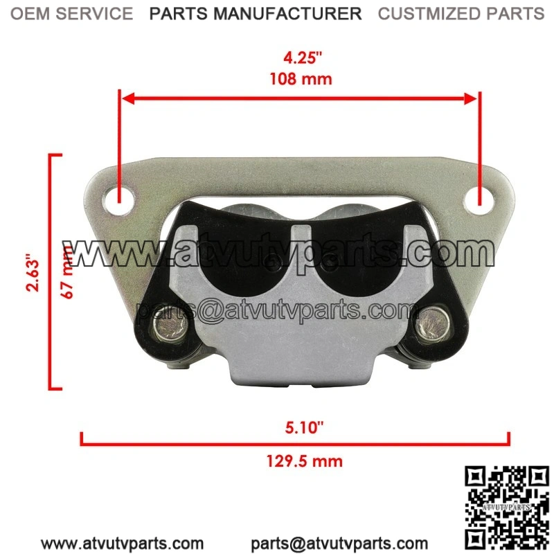 For Polaris RZR 800 2008 2009 / RZR S 800 2009 Front Left Brake Caliper With Disc - Image 2