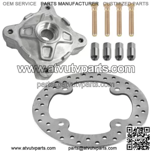 For Polaris RZR 800 2008-2014 Front Wheel Hub and Brake Disc Rotor Kit