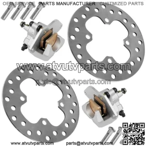 For Honda FourTrax Rancher TRX420FA 2014-2026 Front Brake Caliper With Disc and Studs