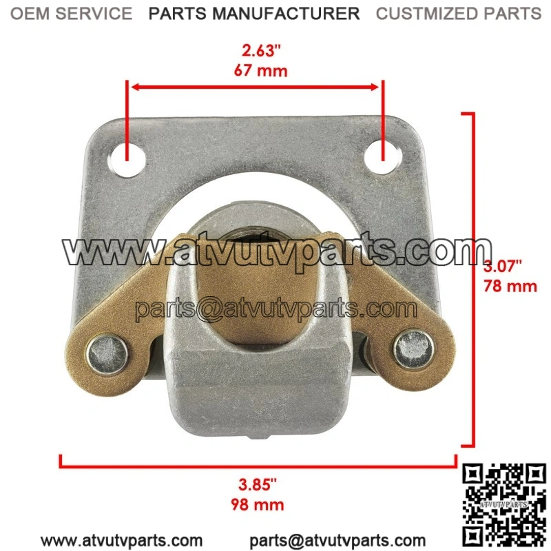 Fits Polaris RZR 570 2012 2013 2014-2022 Rear Right Brake Caliper With Disc Pads - Image 2