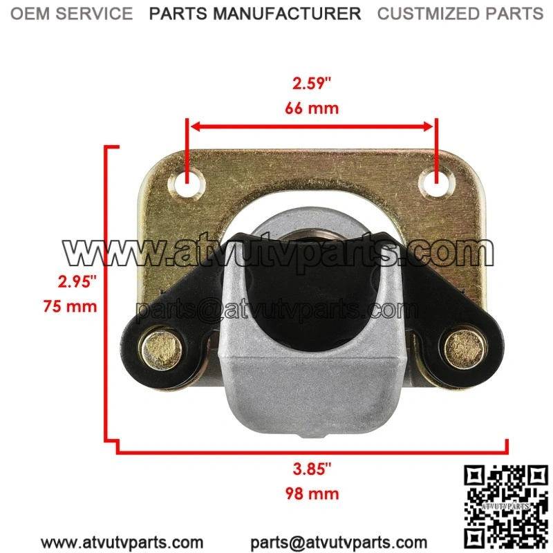 For Polaris Ranger 500 2x4 4x4 2006 2007 Rear Left Right Brake Caliper With Disc - Image 2