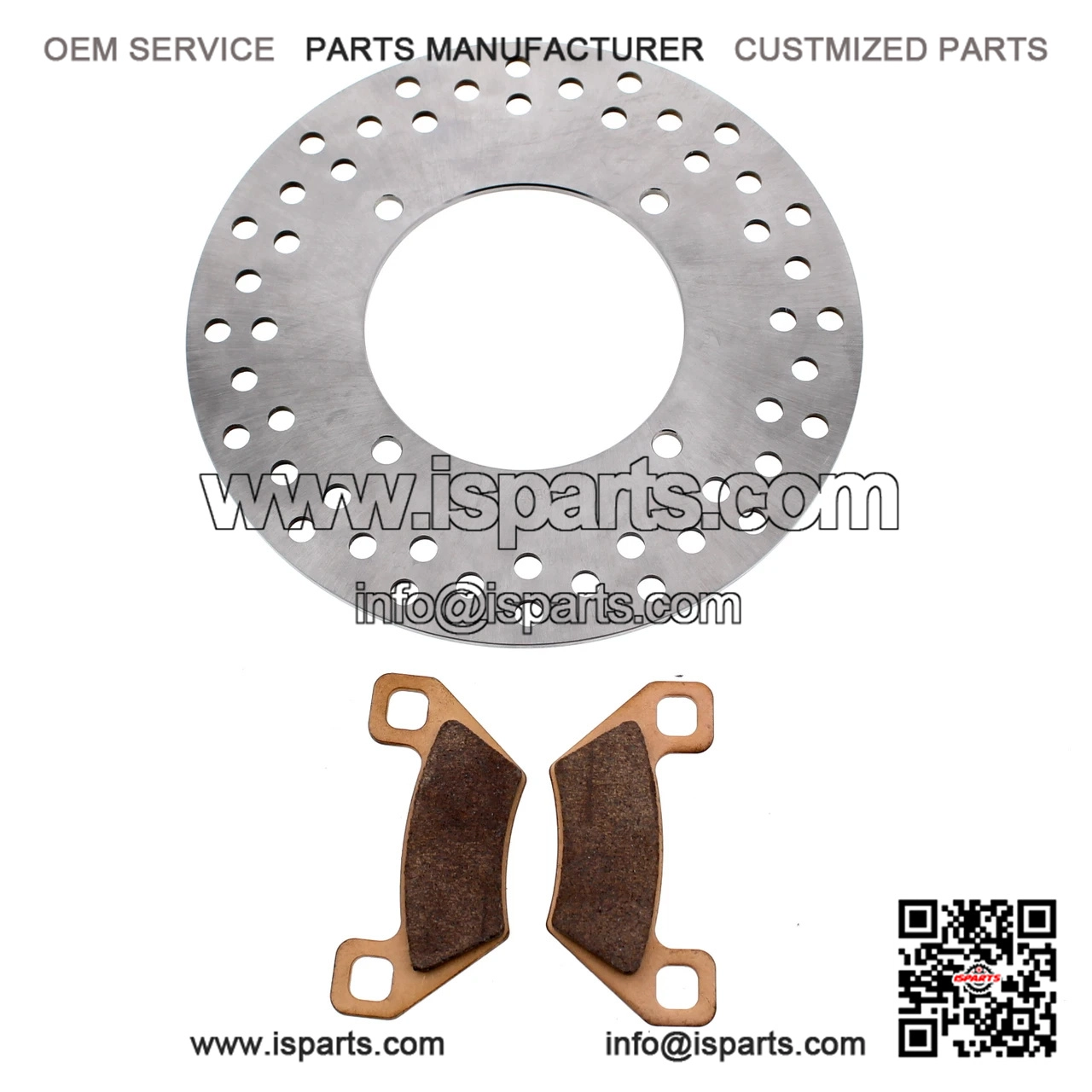 Rear Left or Right Brake Pad and Disc Kit for Polaris Ranger 570 Mid (2014-2021)