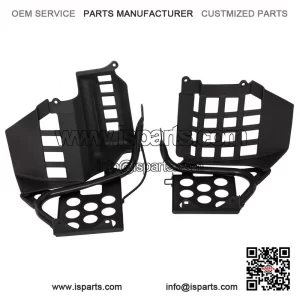 Black Heel Guard and Nerf Bar Plastic Pair for Yamaha Banshee 350