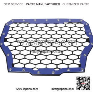 Front Grille (Blue) for Polaris RZR XP Turbo (2017-2018) SXS Off Road UTV