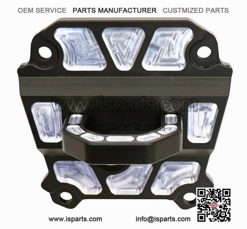 Black Rear Differential Plate with Tow Hook for Polaris RZR 1000
