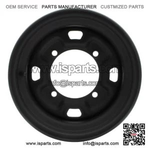 12x7 4x156 +13 Black Front Steel Rim for ATV UTV Quad Bike