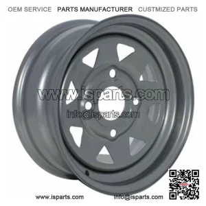Silver Steel Rim for Off Road ATV Quad Bike (12x7, 4x137, 4+3)