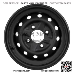 Black Steel Front Rim for ATV UTV Quad Bike (12x6, 4x110, +14)