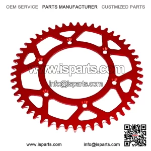 Red Alloy Rear ATV UTV Sprocket (38 Tooth) for Honda TRX250, 300, 400, 450