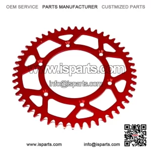 Red Rear ATV UTV Sprocket (47 Tooth) for Gas Gas WILD HP 450 Quad (2004-2006)