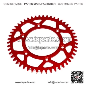 Red Rear ATV UTV Sprocket (51 Tooth) for Gas Gas WILD HP 450 Quad (2004-2006)