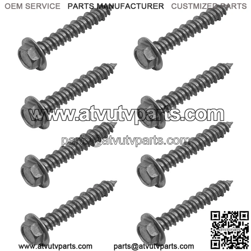 Polaris Clutch Cover Mounting Screw M6x35 Qty 8 7519330 Screw Bolts