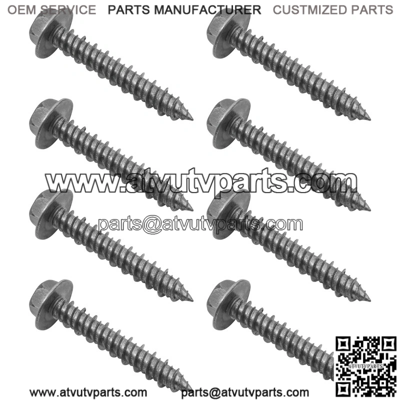 Polaris Clutch Cover Mounting Screw M6x35 Qty 8 7519330 Screw Bolts - Image 3