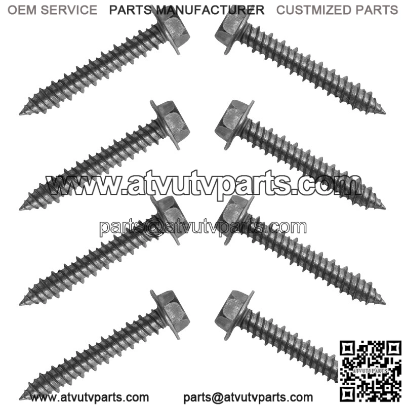 Polaris Clutch Cover Mounting Screw M6x35 Qty 8 7519330 Screw Bolts - Image 4