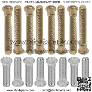 Polaris RZR 800 EFI EPS 2008 2009-2014 16 Studs Front Rear Wheel Hub Studs
