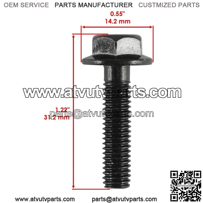 Yamaha Raptor 80 2002 2003 2004 2005 2006 2007 Flanged Head Clutch Bolt - Image 2
