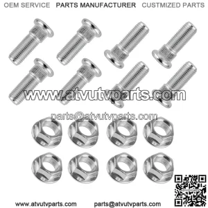 Polaris Magnum 325 2x4 4x4 2000-2001 3/8" 8x Front Rear Studs & Flange Nuts