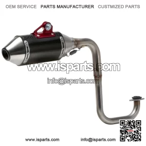 RS-2 Stainless Steel with Carbon Muffler Full Exhaust System for Polaris RZR170 (2010-2016)