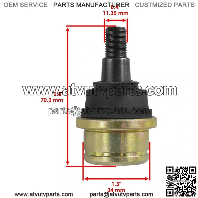 John Deere Xuv Gator 625I 825I Gas 2 Front Knuckle Lower Upper Ball Joint - Image 3