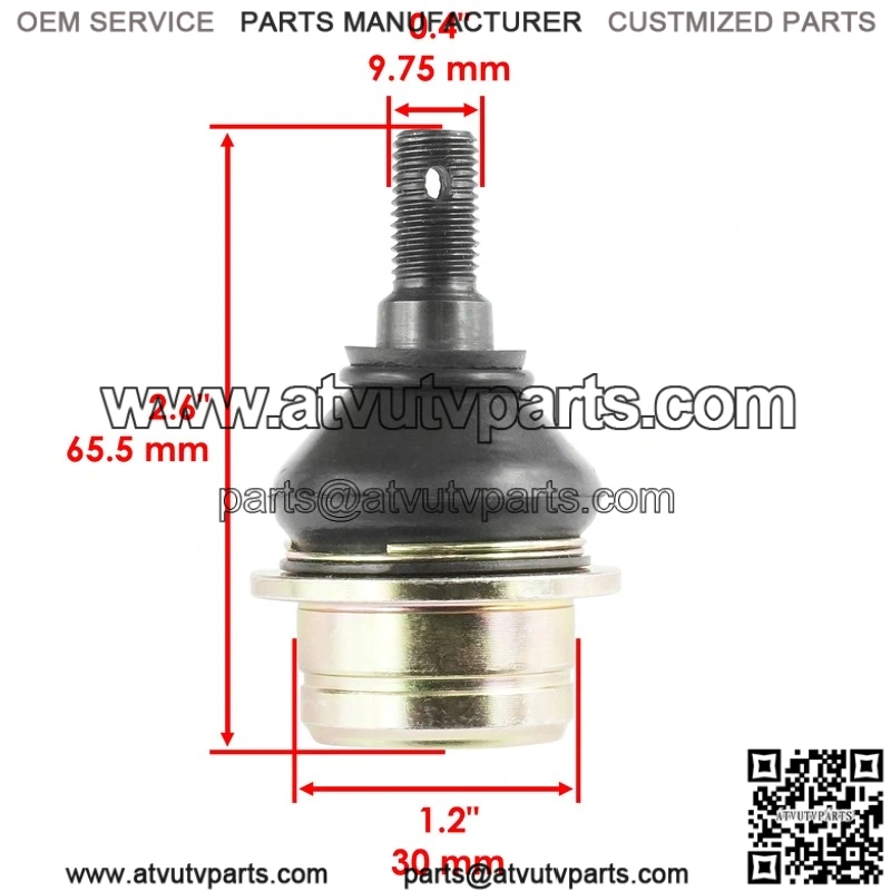 Kawasaki KFX 400 KFX400 2000 2001 2002 2003 2004 2005 2006 2 Upper Ball Joints - Image 2