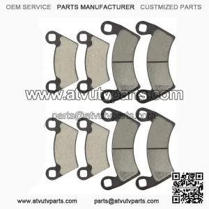 Caltric Front & Rear Brake Pads for Polaris Ranger 700 EFI 4x4 & 6x6 (2008-2009) | Brake Set