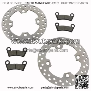 Brake rotors and pads for the Polaris RZR 570 2014 - 2021 front brakes