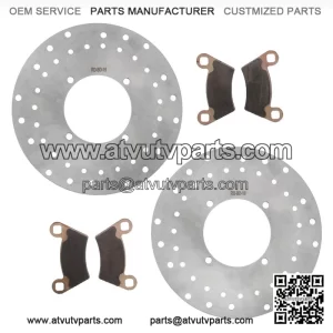 2006-2007 Polaris Ranger 700 6x6 EFI front brake rotors and MudRat brake pads