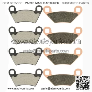 2x Front & Rear Brake Pads for Polaris Sportsman 570 X2 EPS 2015-2016 2018-2021
