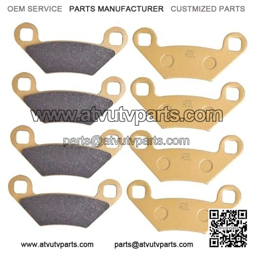 Brake Pads Kit Ceramic Fit for Polaris for Sportsman 1000 XP 2015-2021 for
