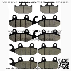 Front Rear And Middle Brake Pads for Rhino 700 YXR700F YXR 700F 2008-2013