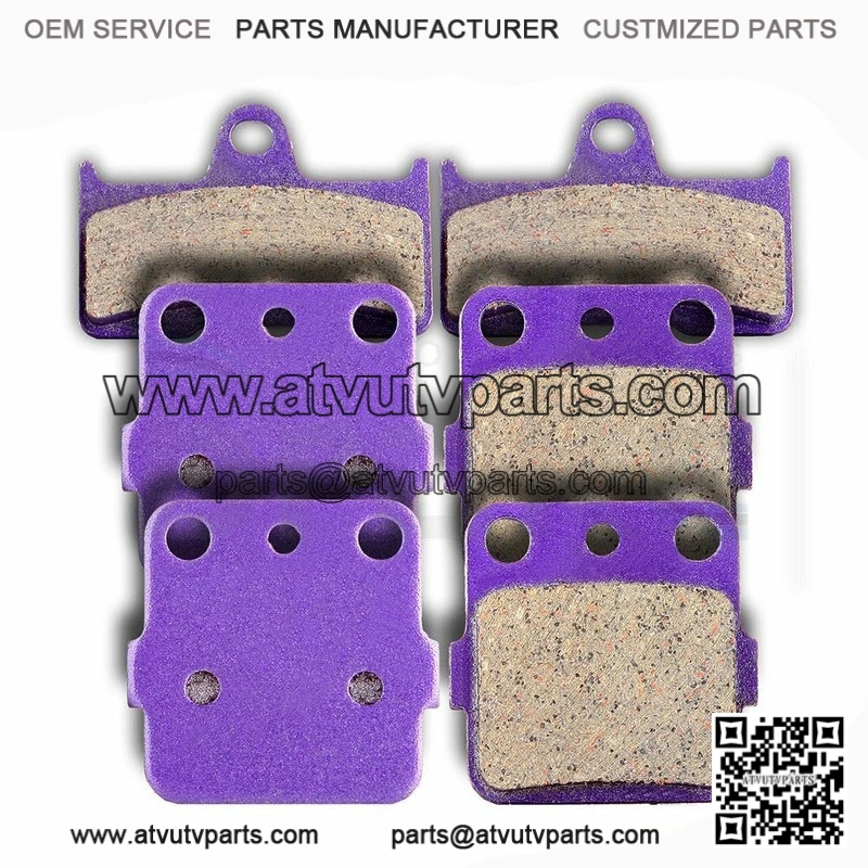 F+R Carbon fiber Brake Pads For Grizzly 660 YFM660F 4x4 2002-2004