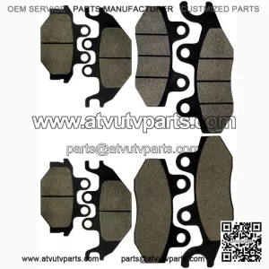 Front Rear Brake Pads for Kawasaki Mule Pro-Fx Pro-Fxt KAF820 2015-2016