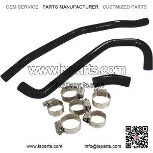 Black Radiator Hose and Clip Kit Combo for Yamaha YFM700R Raptor 700 (2006-2023)