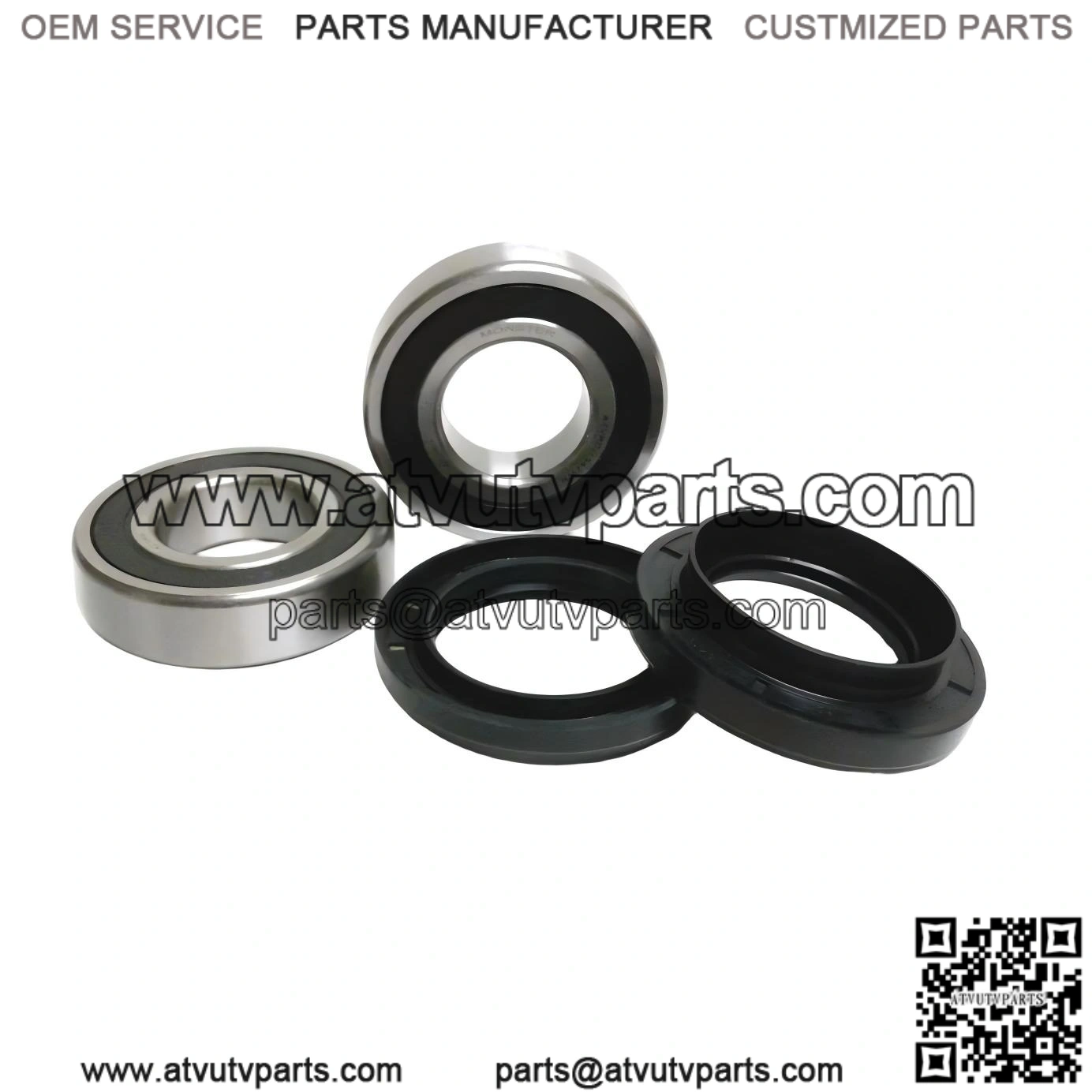 Direct Fit Rear Wheel Bearing Kit ?C Compatible with Rhino 450 / 660 / 700, Part #93306-206Y2-00