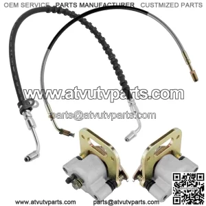 Front Right Left Brake Caliper w/ Pad & Line for Polaris Sportsman 500 1995-2001