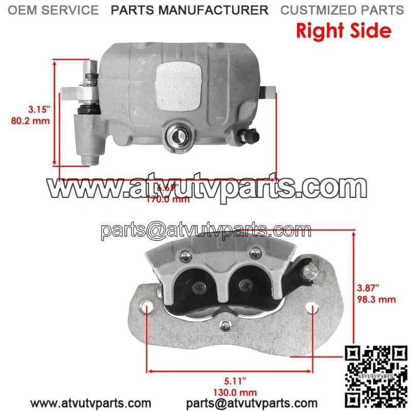 Right Front Brake Caliper for Can Am Defender HD5 2017 / Defender HD10 HD8 17-18 - Image 2